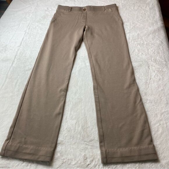 Betabrand Dress Pant Yoga Pants Tan Color Size Large Long - Picture 1 of 10